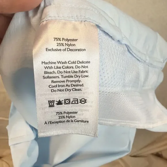 Eddie Bauer SS25 Long Sleeve Performance Shirt M Light Blue UPF Sun Protection - Picture 10 of 12